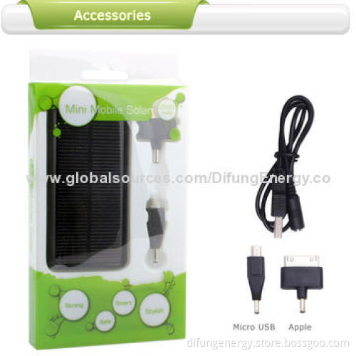 Solar Charger for iPhone, Cute White & Black, Easy Caring, 2500mAh Together with You